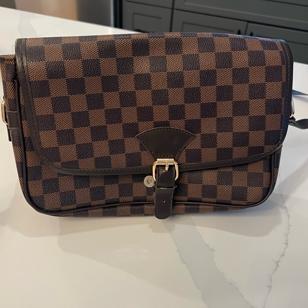 Checkered LV bag